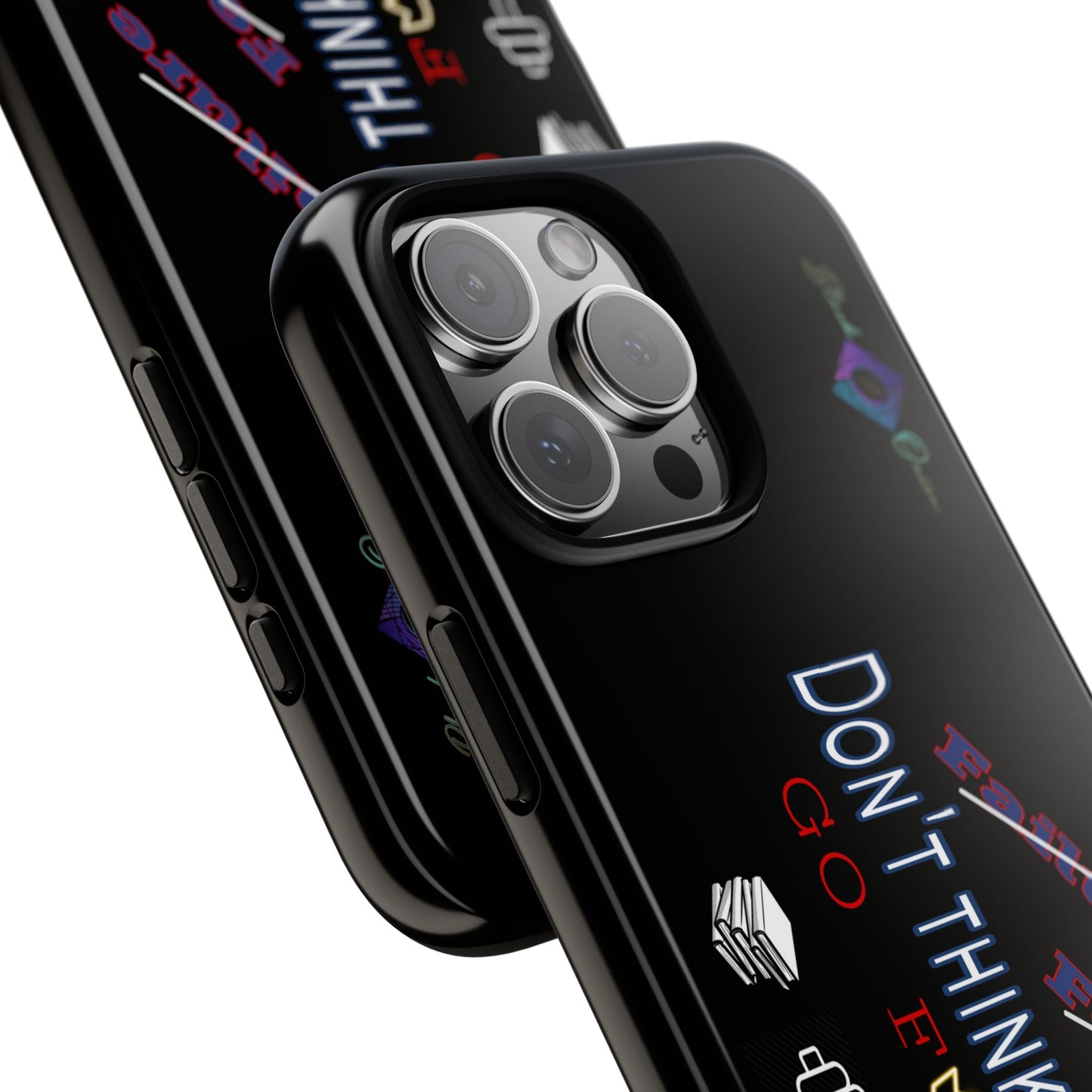BlackOnion Brand New Phone Case - with Motivational Workout Motif’Don’t think ‘💪🔥🫵