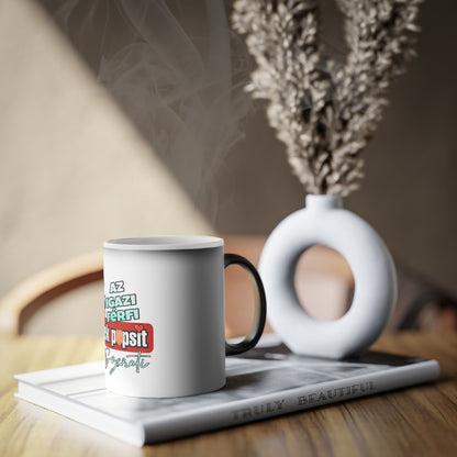 BlackOnion Color Changing Mug with Workout Motif ‘Az igazi férfi a kerek popsit szereti’ 💪🔥🫵
