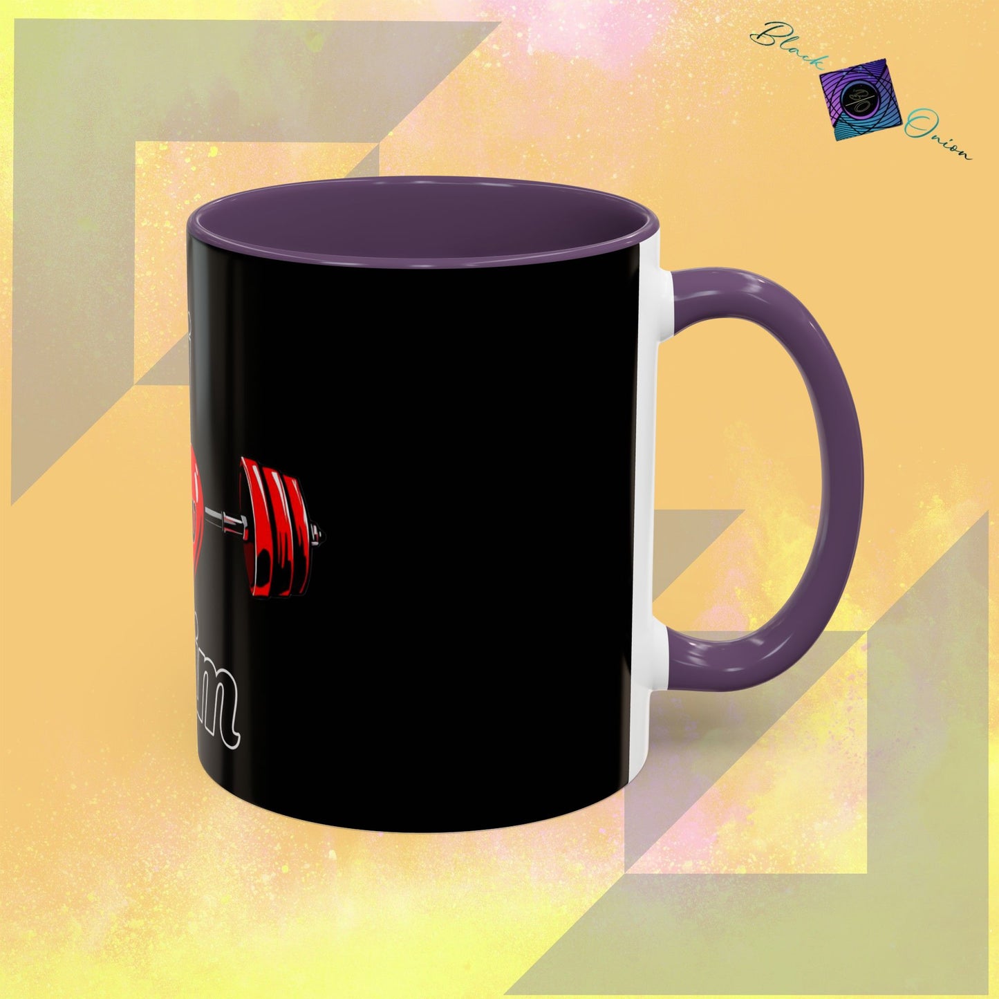 BlackOnion Coffee Mug Serial 2 with Workout Motif ‘ÁjjLávDzsim ’🫵🔥💪