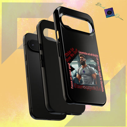 BlackOnion Brand New Phone Case - with Motivational Workout Motif’Unstoppable ‘💪🔥🫵