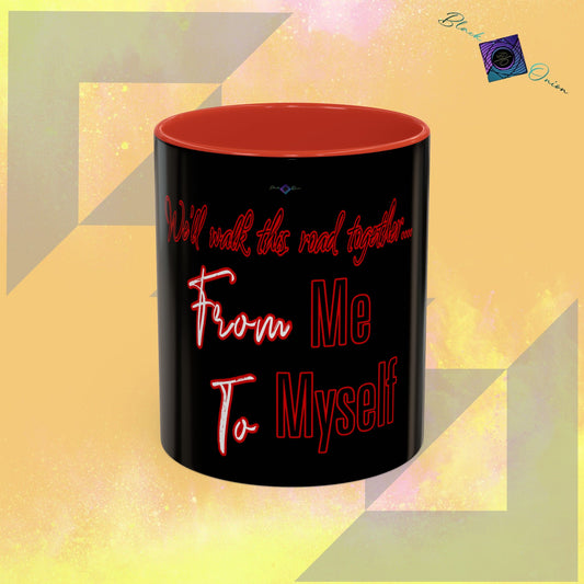 BlackOnion Coffee Mug Serial 2 with Workout Motif ‘ We’ll walk this road together’🫵🔥💪