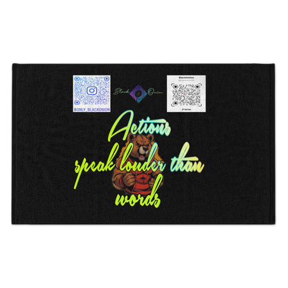 BlackOnion Rally Towel – Vibrant Sports Towel with Workout Motif 🔥💪🫵