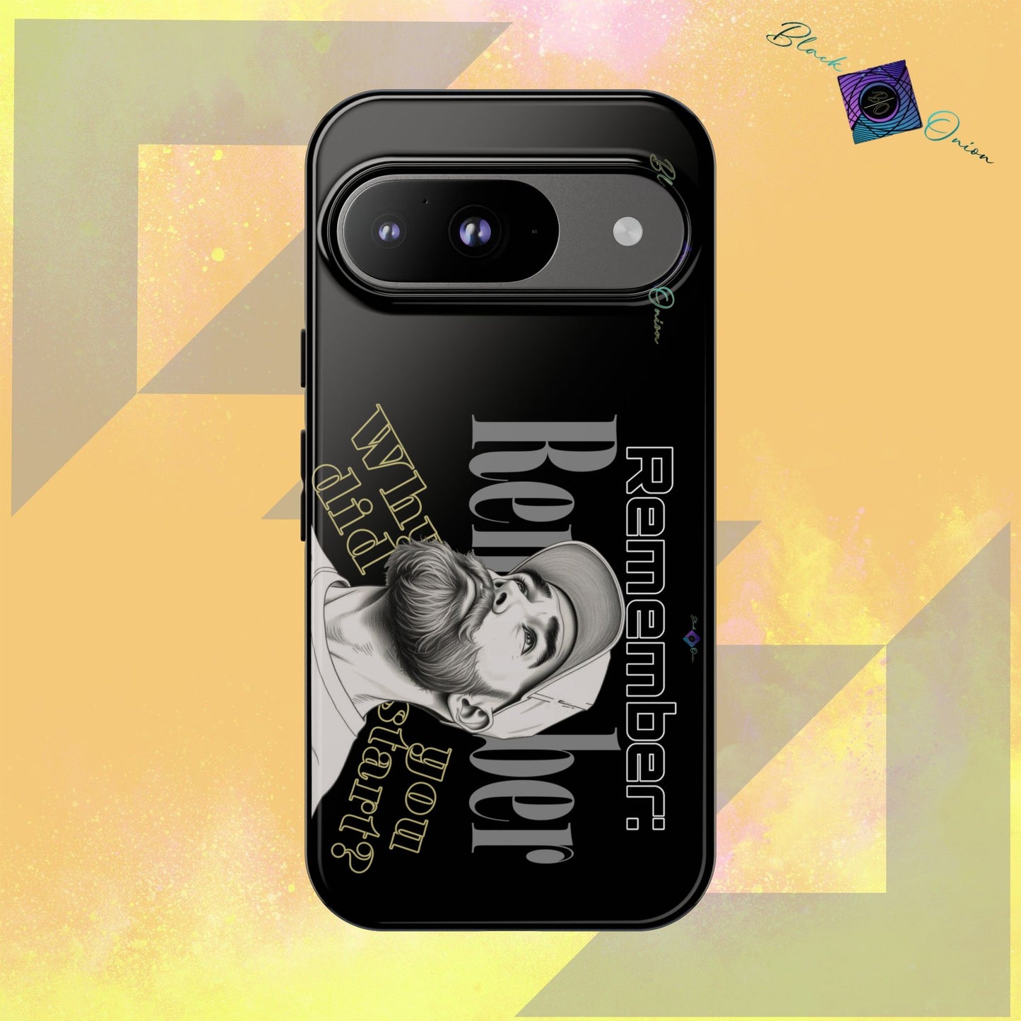 BlackOnion Brand New Phone Case - with Motivational Workout Motif’Remember ‘💪🔥🫵