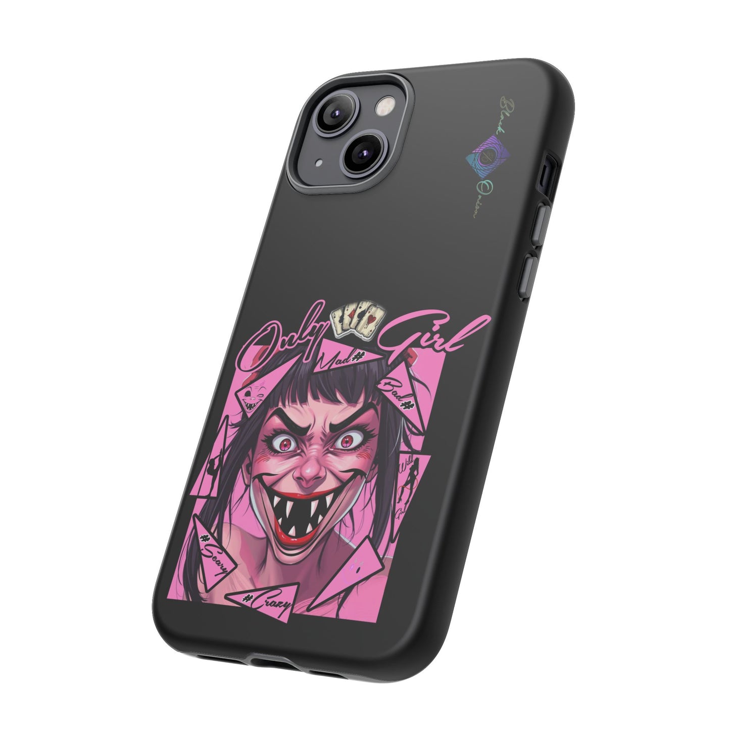 BlackOnion Brand New Phone Case - with Motivational Workout Motif’ Mad Girl💋🌸 ‘🔥🫵