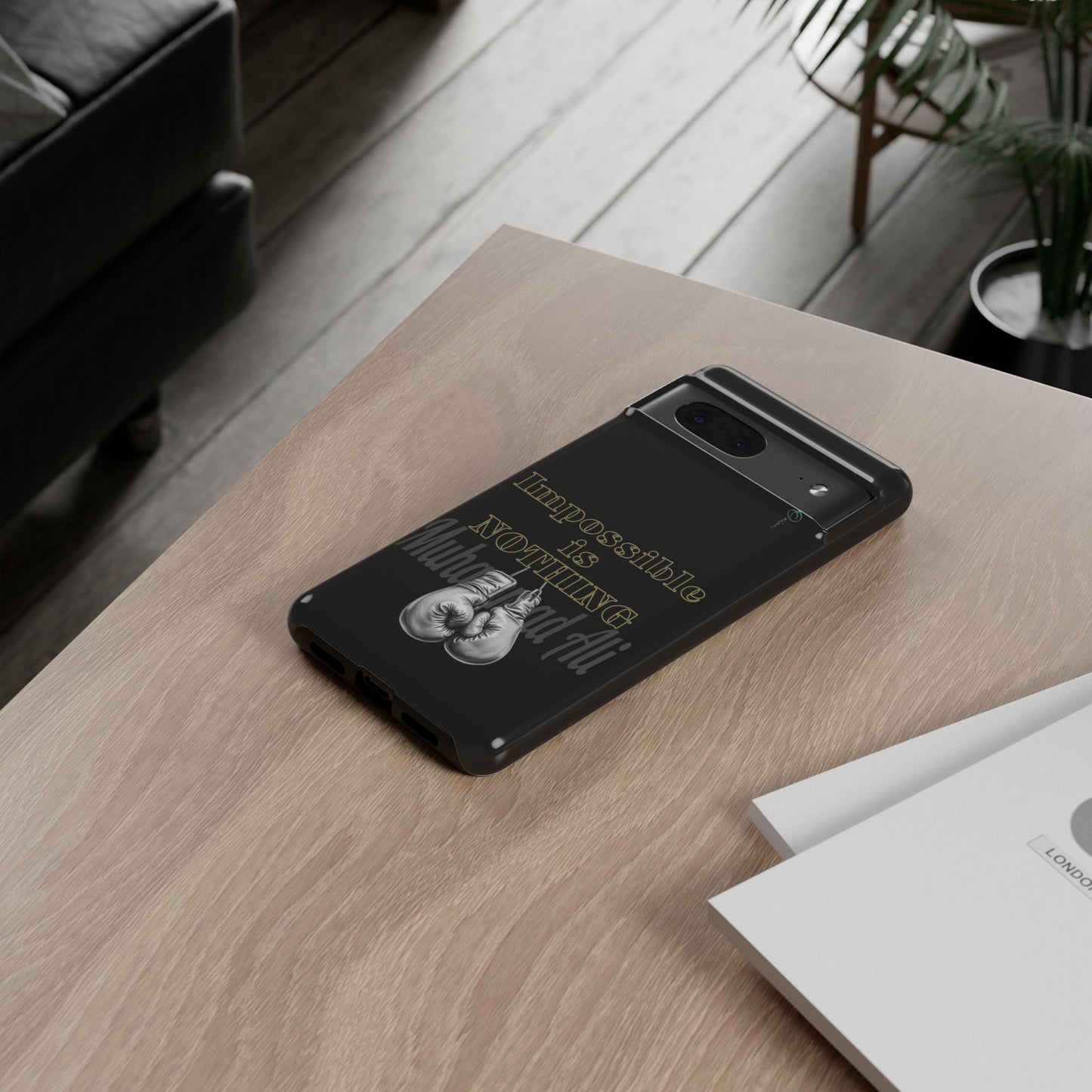 BlackOnion Brand New Phone Case - with Motivational Workout Motif ’Impossible ‘💪🔥🫵