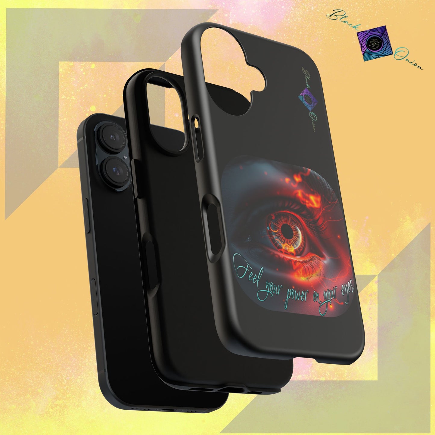 BlackOnion Brand New Phone Case - with Motivational Workout Motif ’Feel your power  ‘💪🔥🫵