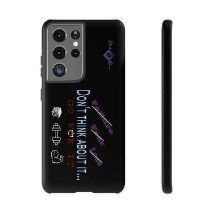 BlackOnion Brand New Phone Case - with Motivational Workout Motif’Don’t think ‘💪🔥🫵