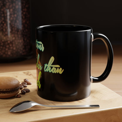 BlackOnion Coffee Mug 2 with Workout Motif ‘Actions speak lauder than words V2’🫵🔥💪