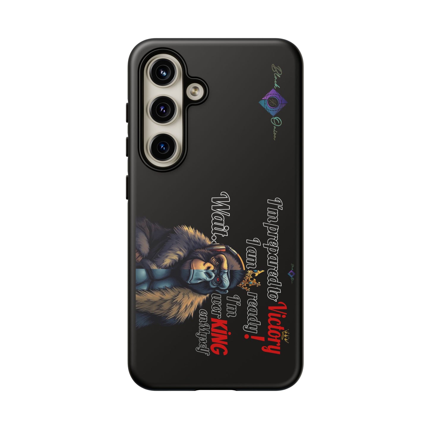 BlackOnion Brand New Phone Case - with Motivational Workout Motif’Victory 👑‘💪🔥🫵