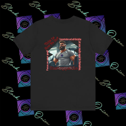 BlackOnion 'Unstoppable' T-Shirt with Workout Motif 💪🔥