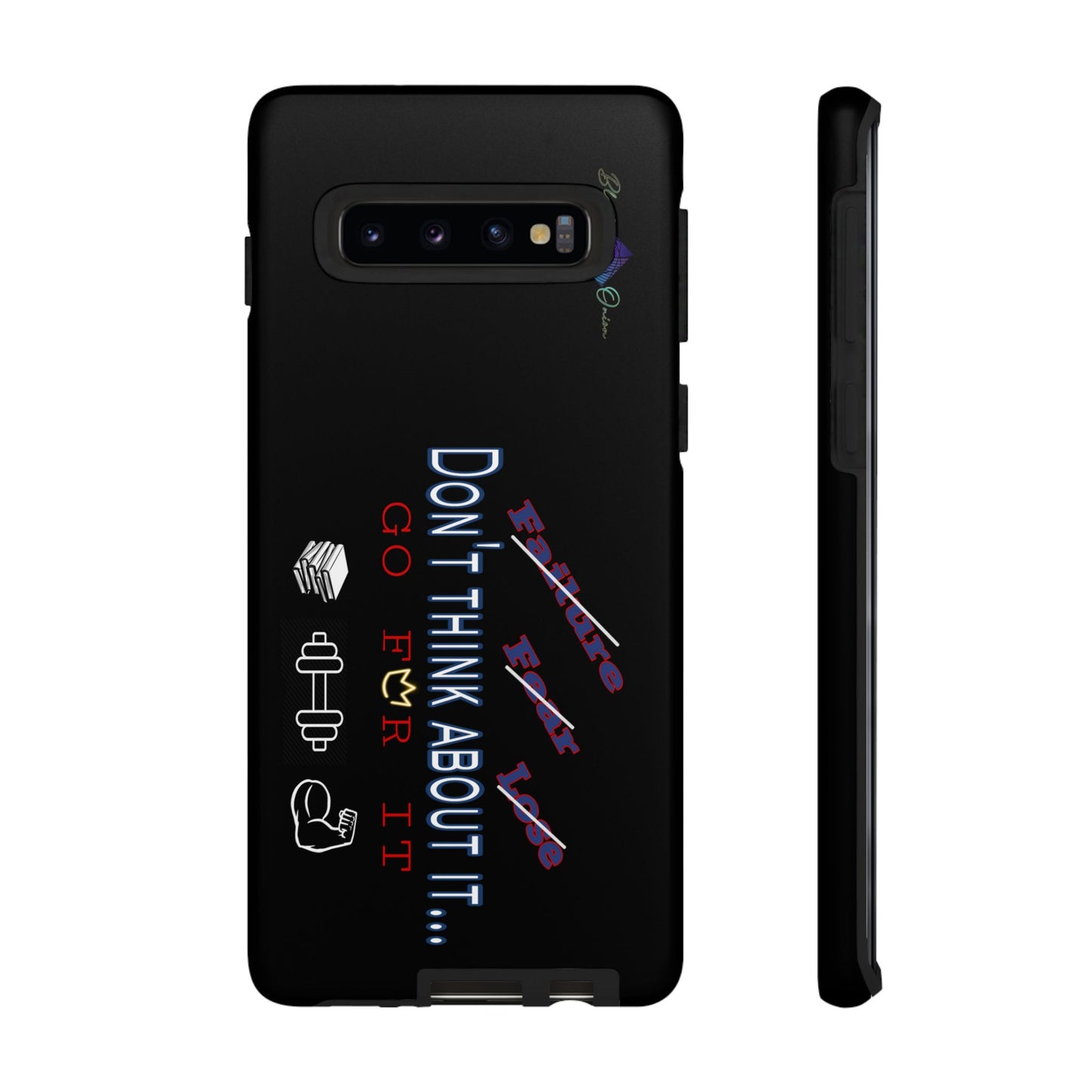 BlackOnion Brand New Phone Case - with Motivational Workout Motif’Don’t think ‘💪🔥🫵