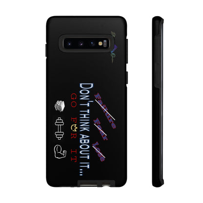 BlackOnion Brand New Phone Case - with Motivational Workout Motif’Don’t think ‘💪🔥🫵