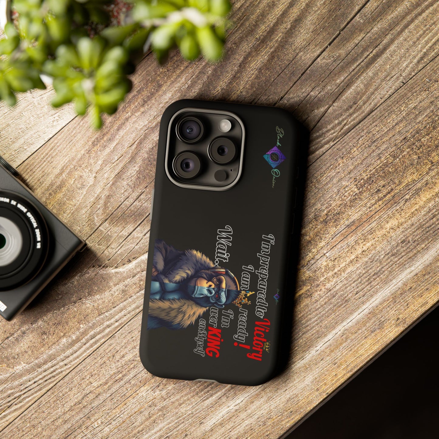BlackOnion Brand New Phone Case - with Motivational Workout Motif’Victory 👑‘💪🔥🫵