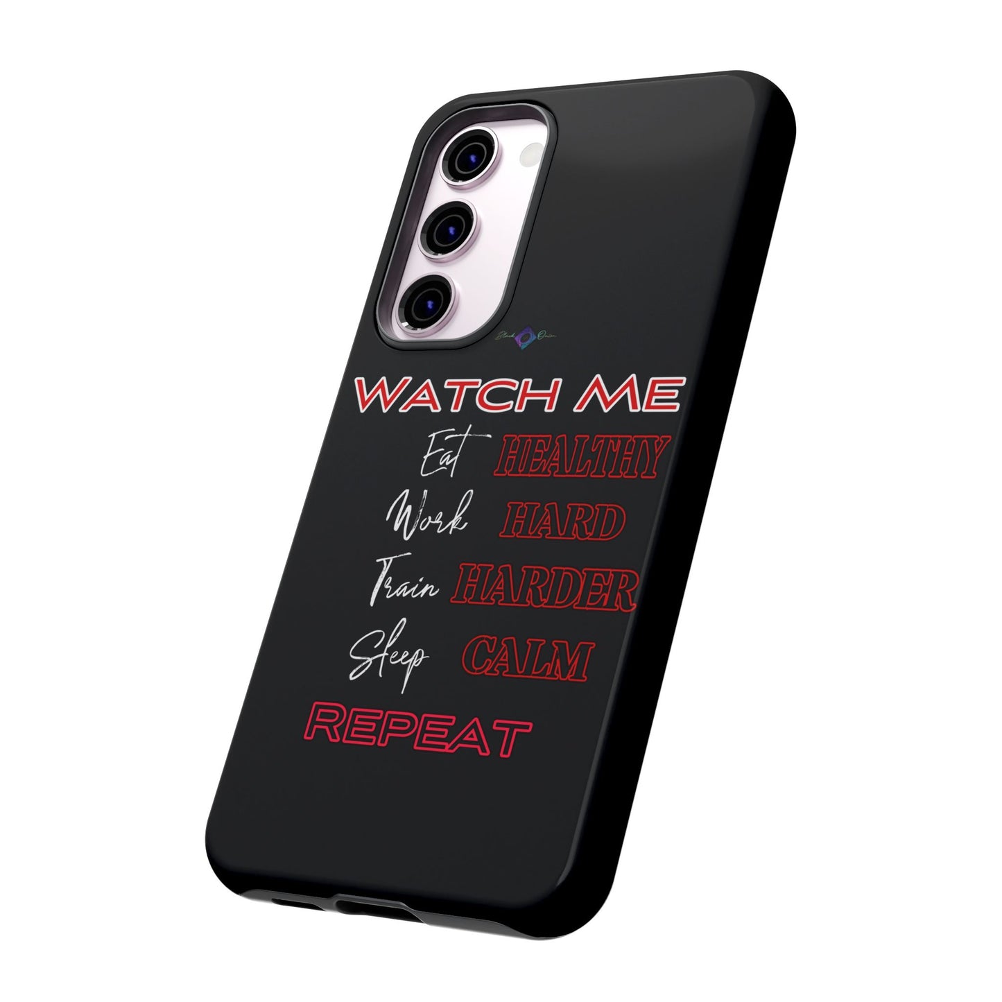 BlackOnion Phone Case -with Motivational Motif  'Watch Me' 💪🔥🫵