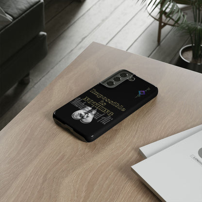 BlackOnion Brand New Phone Case - with Motivational Workout Motif ’Impossible ‘💪🔥🫵