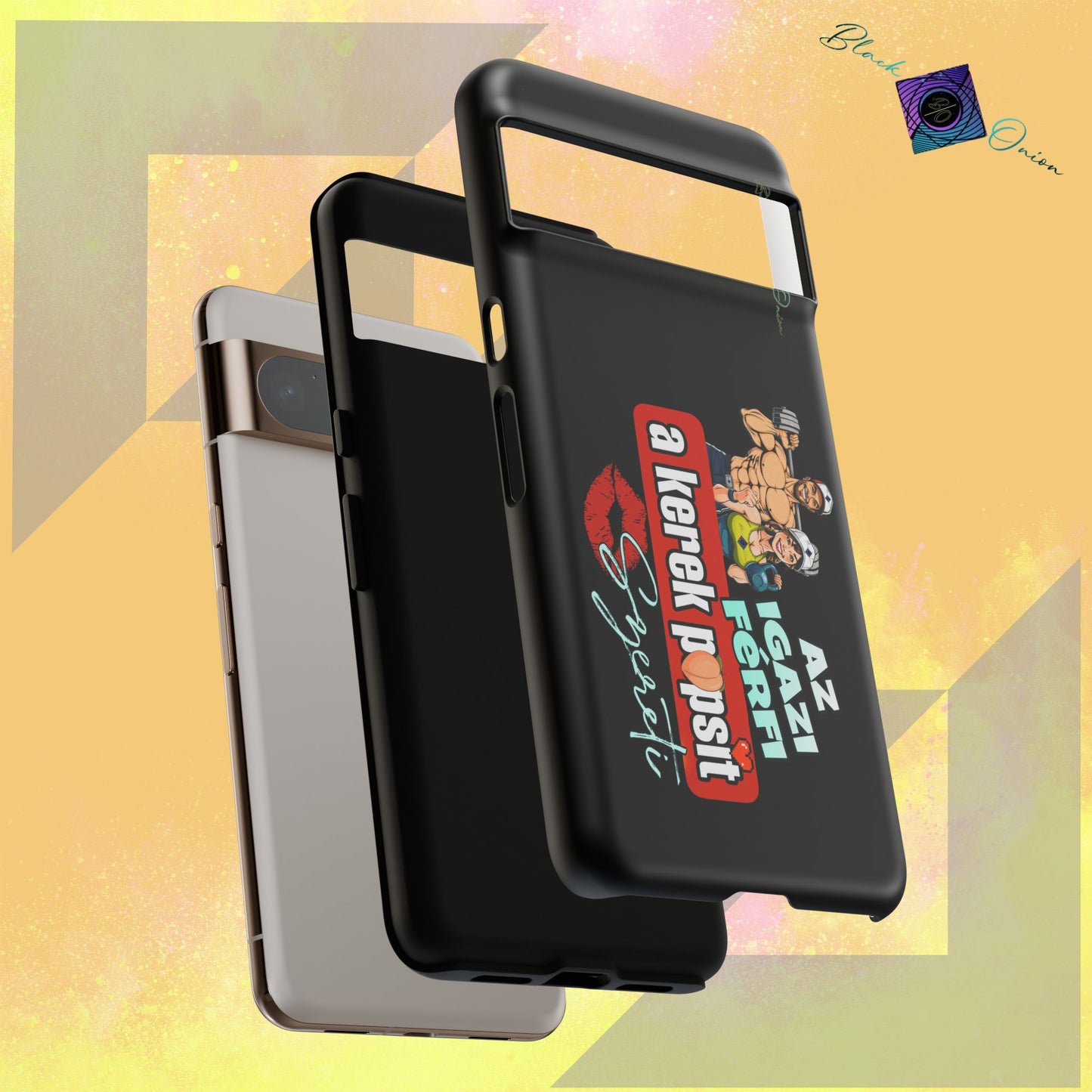 BlackOnion Brand New Phone Case - with Motivational Workout Motif ‘Az igazi férfi ‘💪🔥🫵