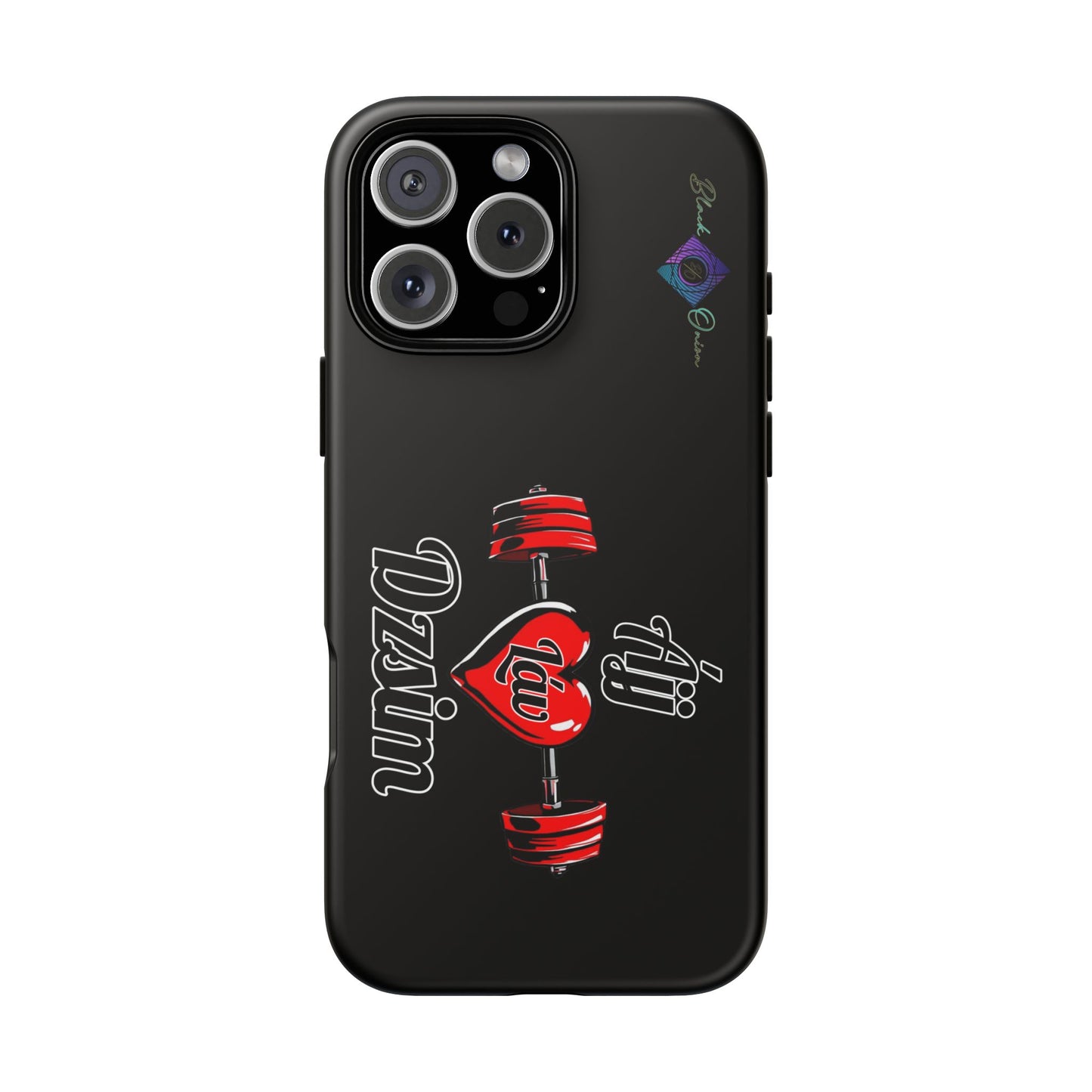 BlackOnion Brand New Phone Case - with Motivational Workout Motif’Ájj Láv Dzsim ‘💪🔥🫵