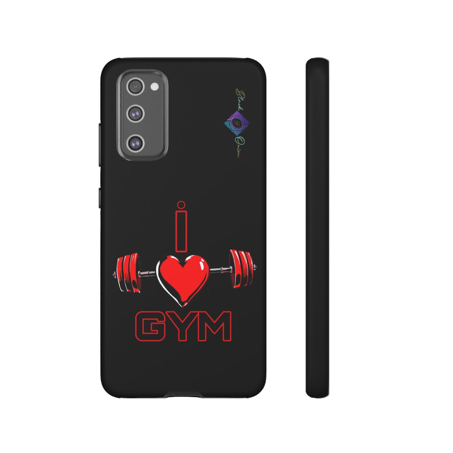 BlackOnion Brand New Phone Case - with Motivational Workout Motif’I Love Gym ‘💪🔥🫵