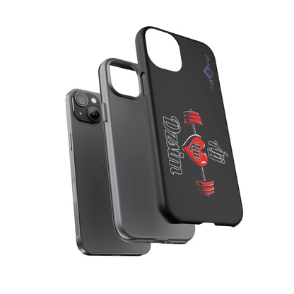 BlackOnion Brand New Phone Case - with Motivational Workout Motif’Ájj Láv Dzsim ‘💪🔥🫵