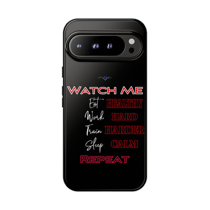 BlackOnion Phone Case -with Motivational Motif  'Watch Me' 💪🔥🫵