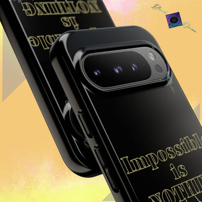 BlackOnion Brand New Phone Case - with Motivational Workout Motif ’Impossible ‘💪🔥🫵