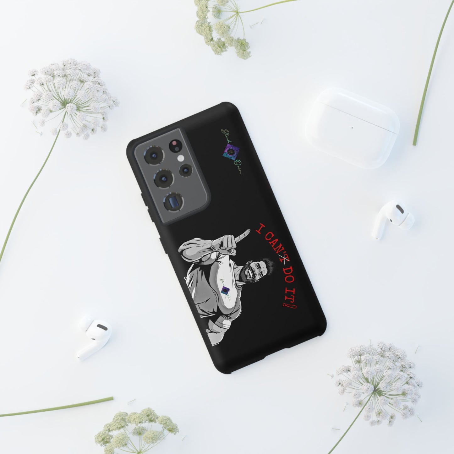 BlackOnion Brand New Phone Case - with Motivational Workout Motif’I Can Do It ‘💪🔥🫵