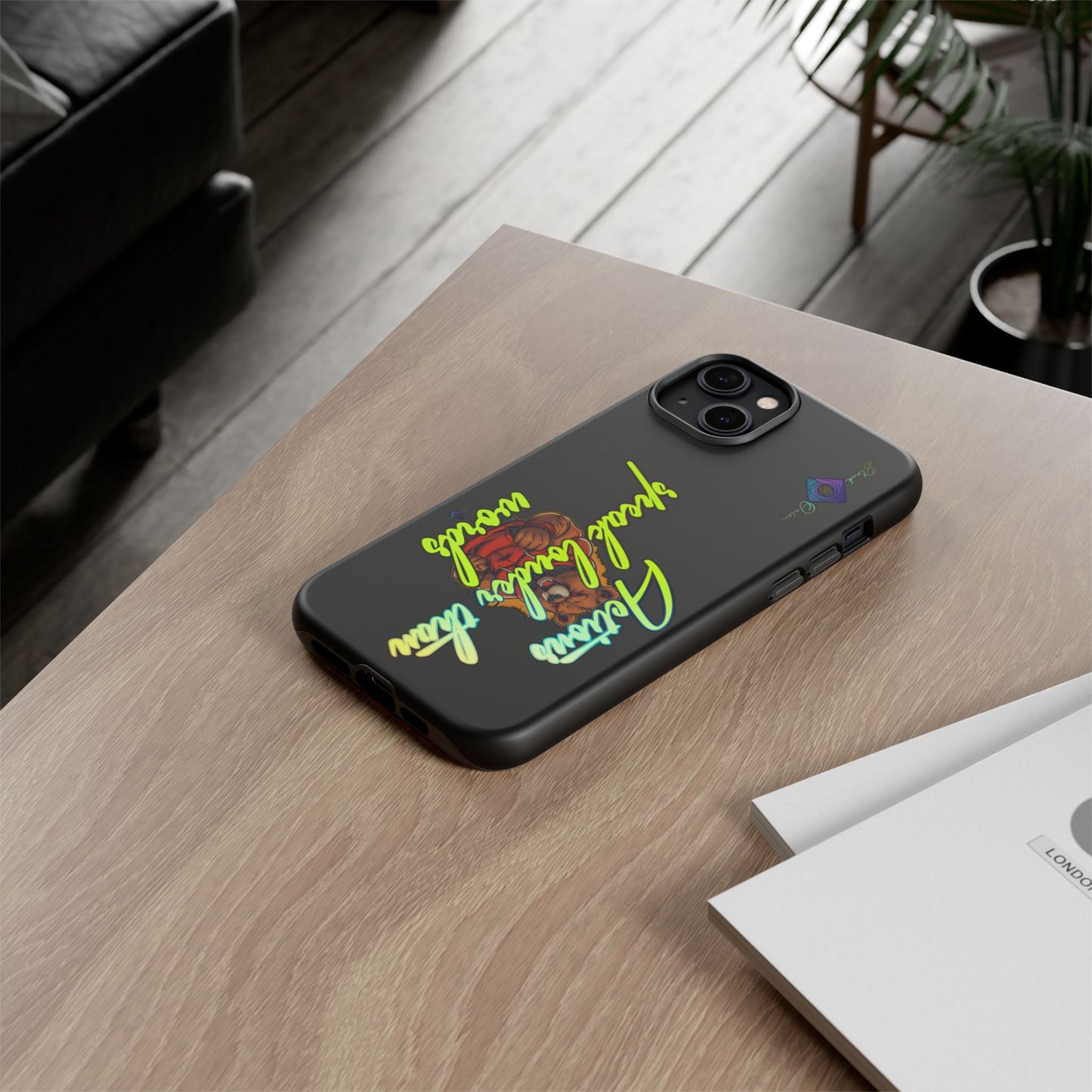 BlackOnion Brand New Phone Case - with Motivational Workout Motif ‘Actions speak lauder ‘💪🔥🫵
