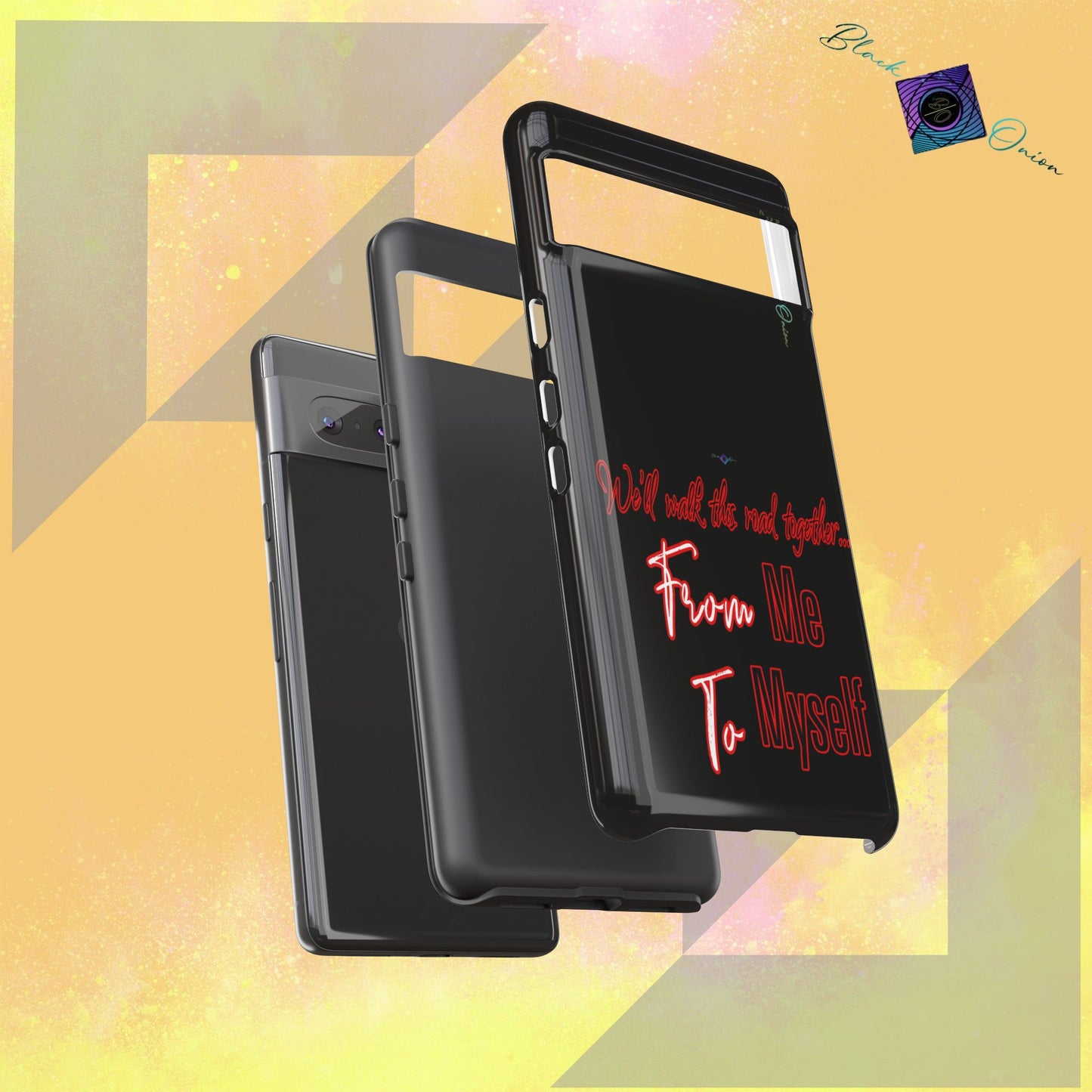 BlackOnion Brand New Phone Case - with Motivational Workout Motif’We’ll walk ‘💪🔥🫵