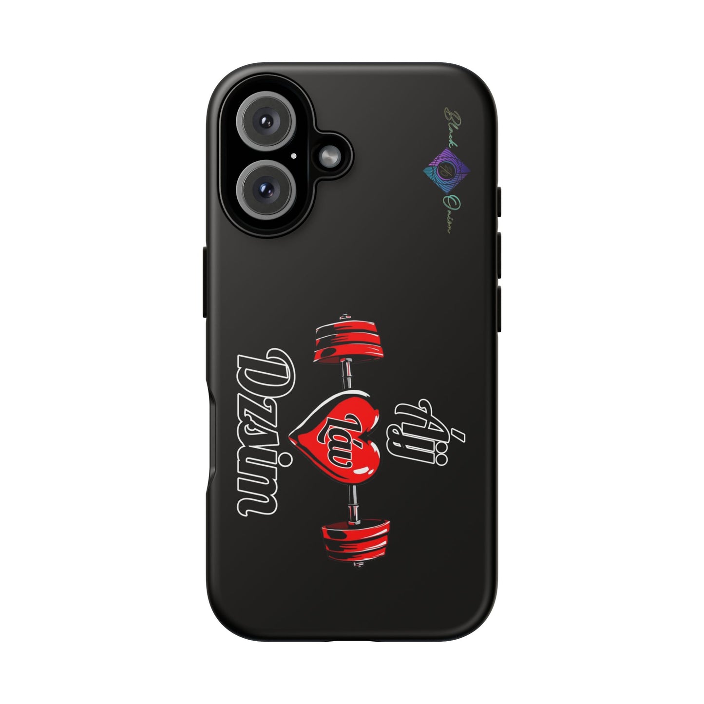BlackOnion Brand New Phone Case - with Motivational Workout Motif’Ájj Láv Dzsim ‘💪🔥🫵