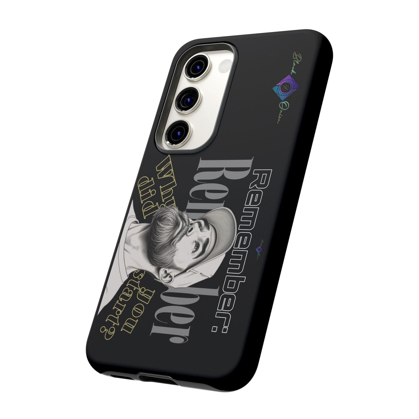 BlackOnion Brand New Phone Case - with Motivational Workout Motif’Remember ‘💪🔥🫵