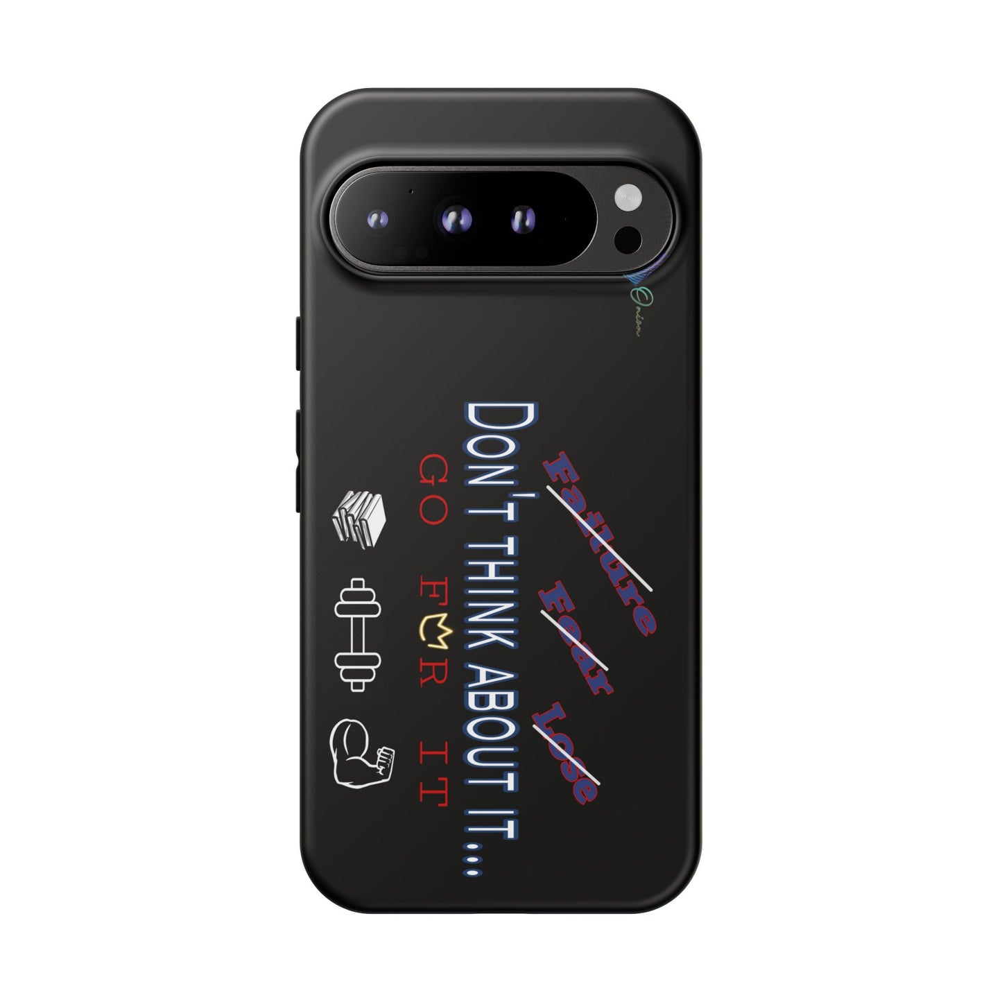 BlackOnion Brand New Phone Case - with Motivational Workout Motif’Don’t think ‘💪🔥🫵