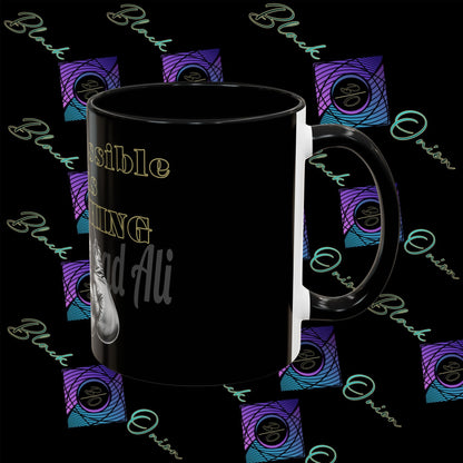 BlackOnion Coffee Mug 2 with Workout Motif ‘Impossible is NothingV2’🫵🔥💪