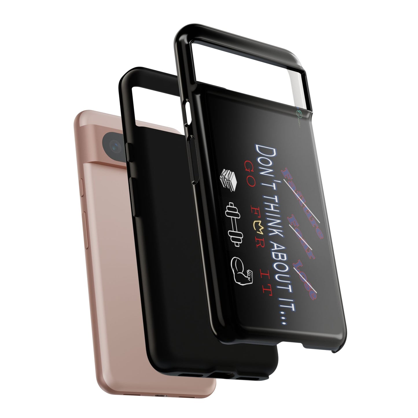 BlackOnion Brand New Phone Case - with Motivational Workout Motif’Don’t think ‘💪🔥🫵