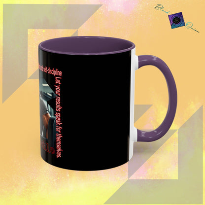 BlackOnion Coffee Mug - 11oz with Workout Motif ‘Unstoppable’🔥💪🫵
