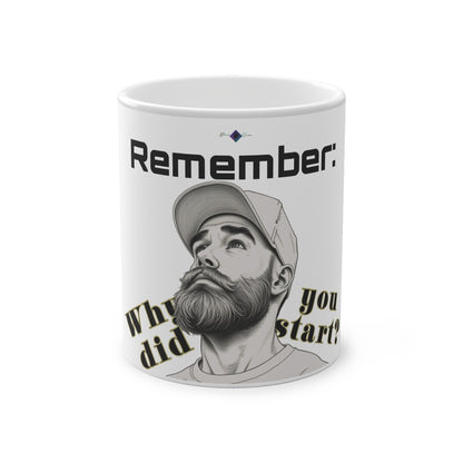 BlackOnion Color Changing Mug with Workout Motif ‘Remember’ 💪🔥🫵