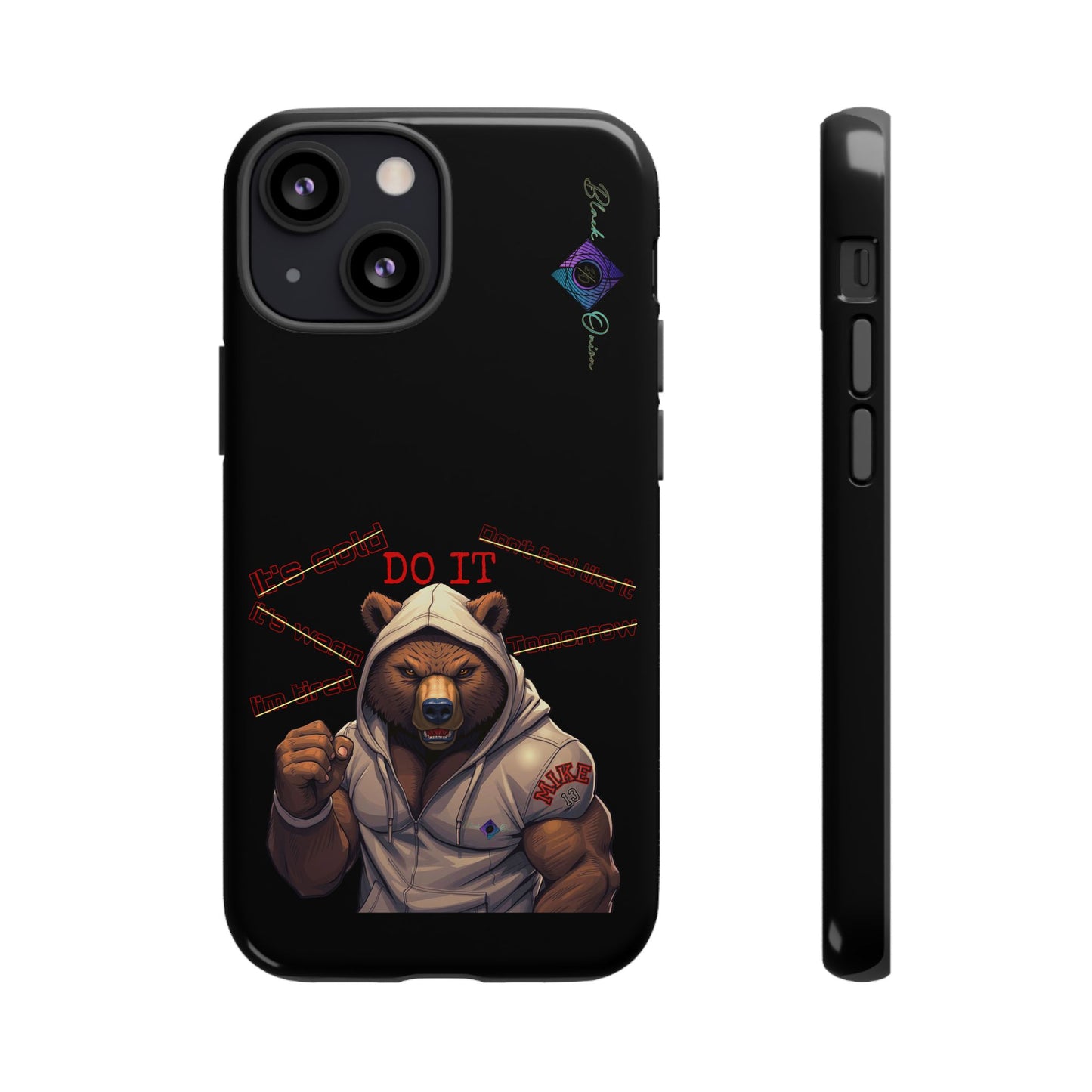 BlackOnion Brand New Phone Case - with Motivational Workout Motif’Do it ‘💪🔥🫵