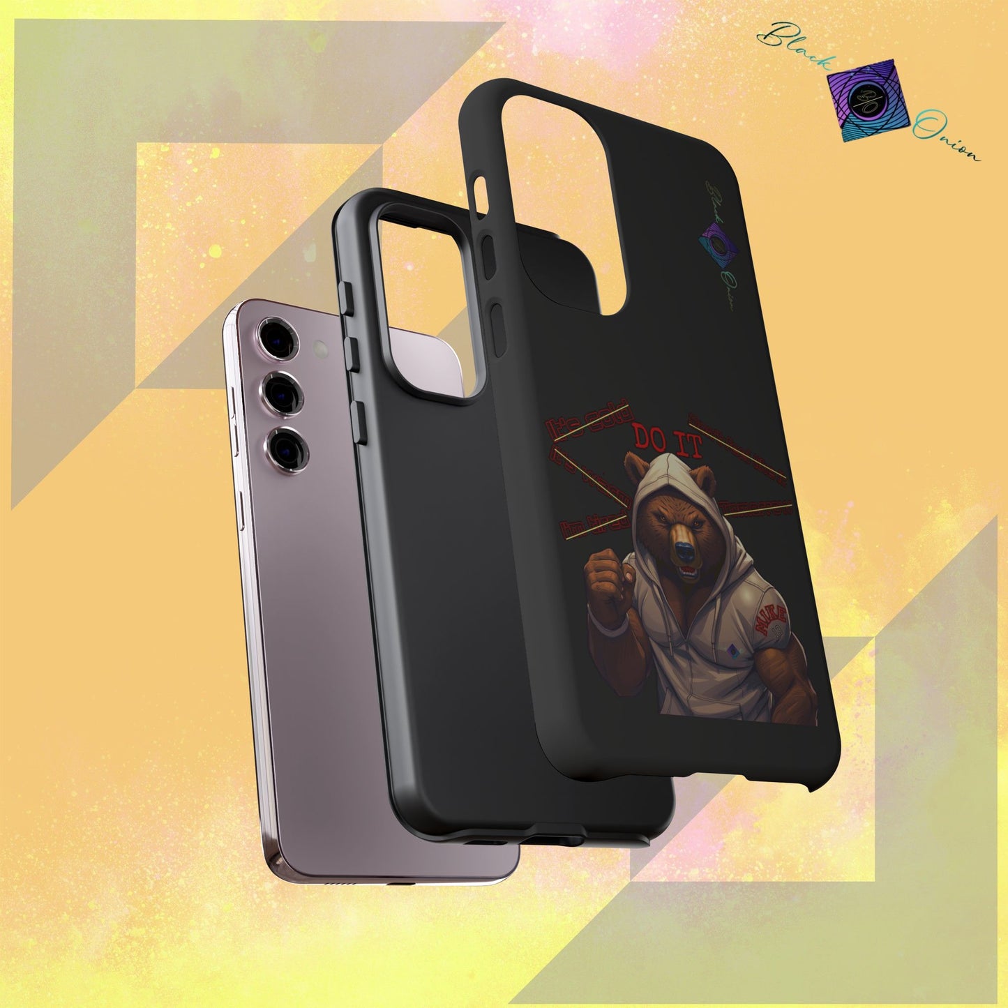 BlackOnion Brand New Phone Case - with Motivational Workout Motif’Do it ‘💪🔥🫵