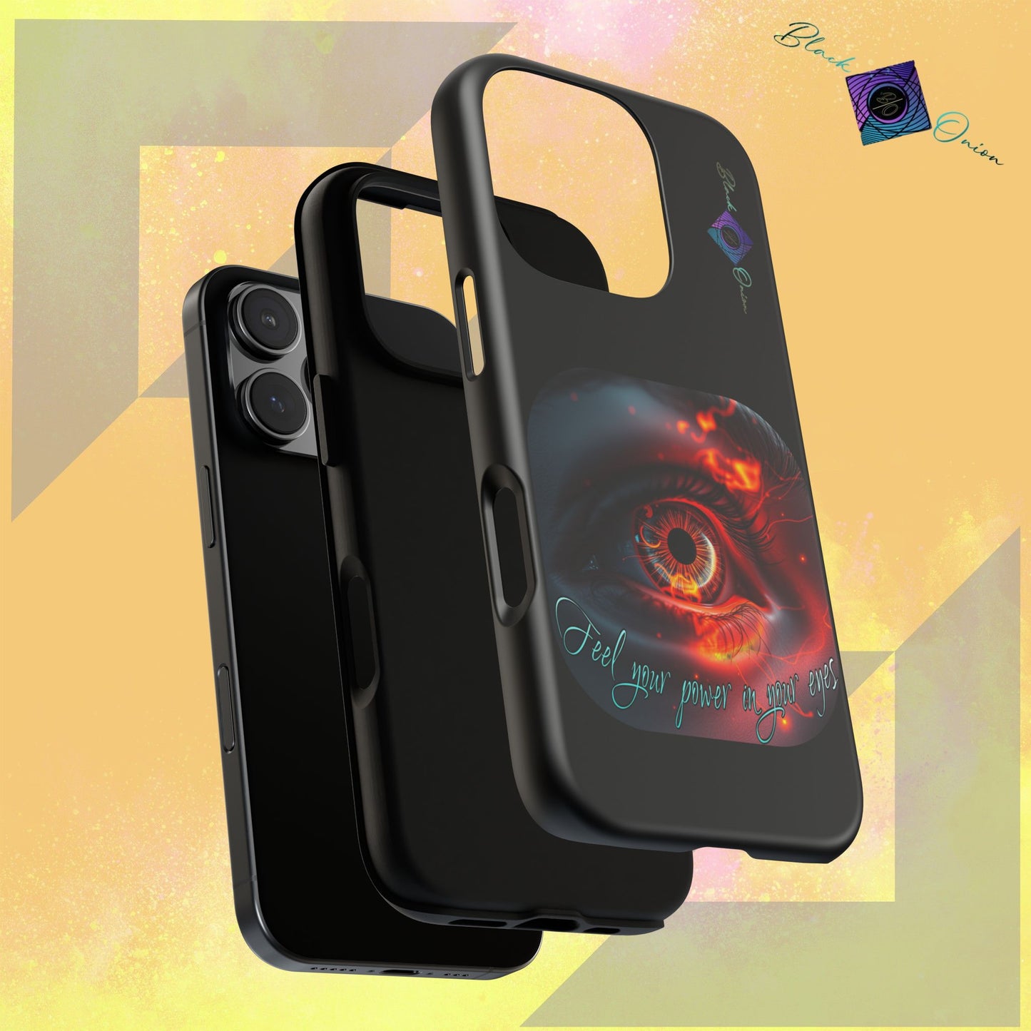 BlackOnion Brand New Phone Case - with Motivational Workout Motif ’Feel your power  ‘💪🔥🫵