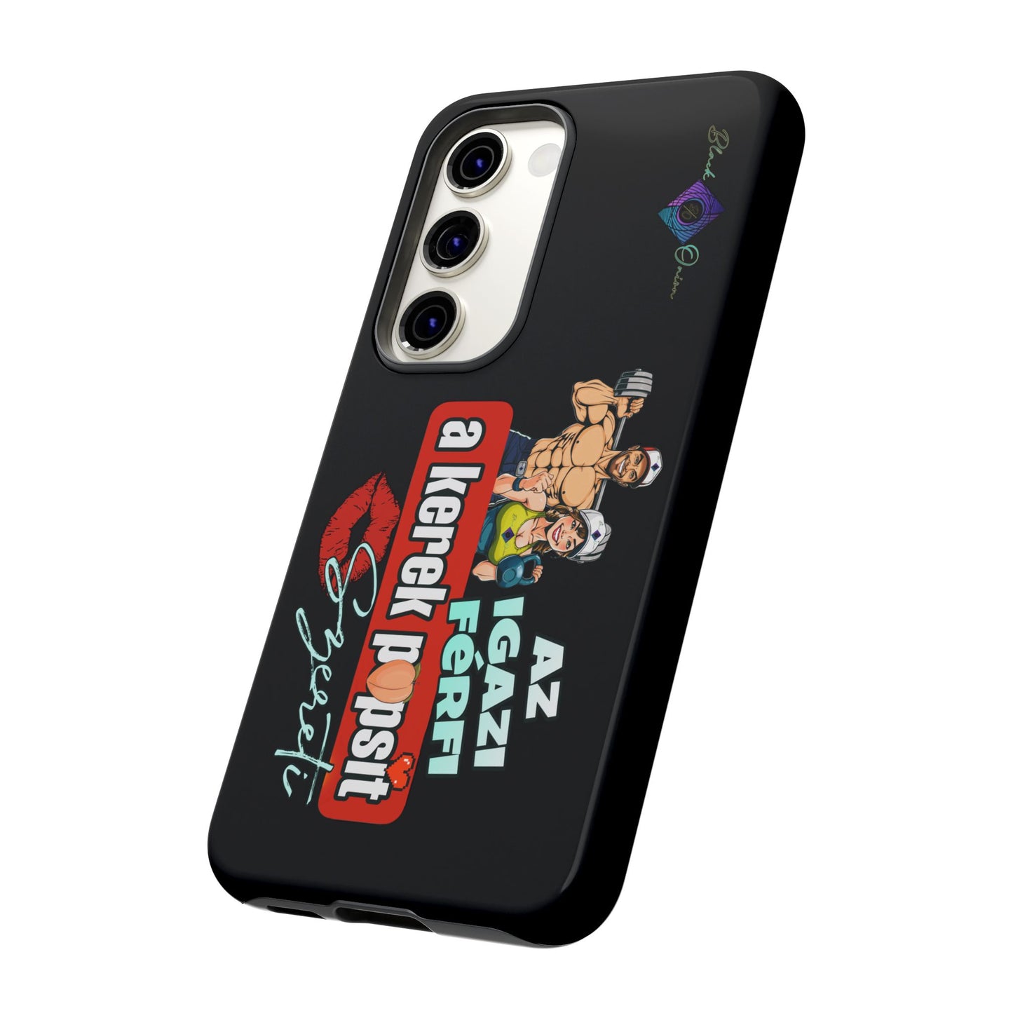 BlackOnion Brand New Phone Case - with Motivational Workout Motif ‘Az igazi férfi ‘💪🔥🫵