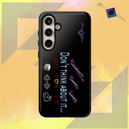 BlackOnion Brand New Phone Case - with Motivational Workout Motif’Don’t think ‘💪🔥🫵