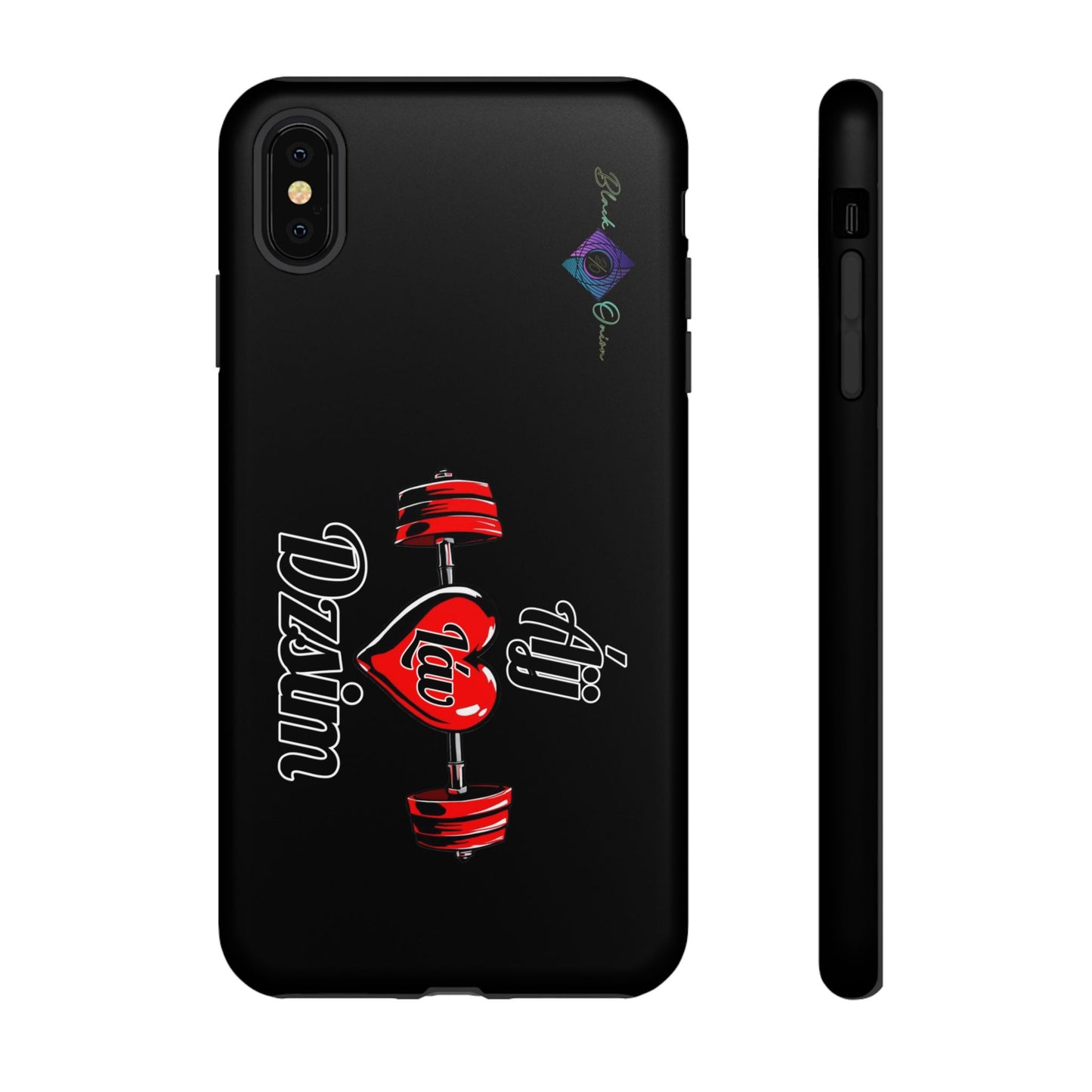 BlackOnion Brand New Phone Case - with Motivational Workout Motif’Ájj Láv Dzsim ‘💪🔥🫵