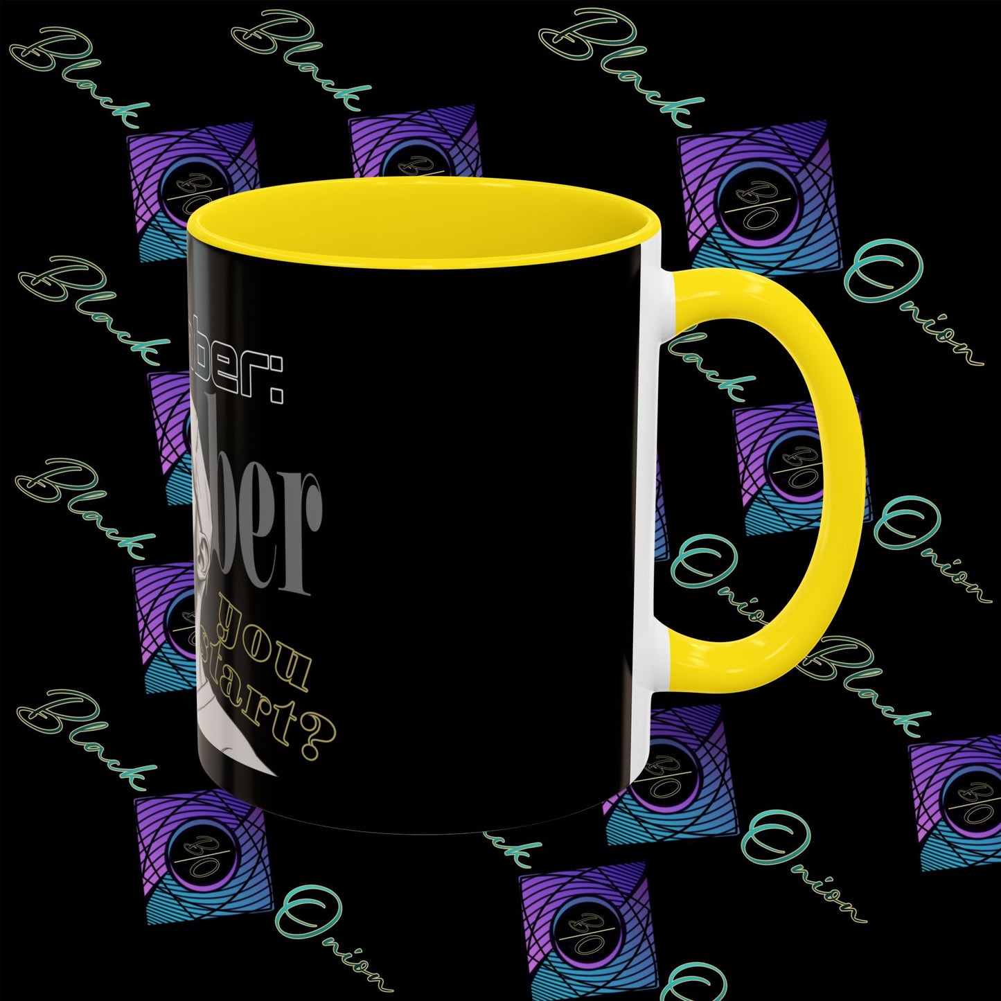 BlackOnion Coffee Mug - 11oz with Workout Motif ‘Remember ’🔥💪🫵