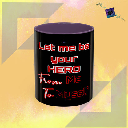 BlackOnion Coffee Mug Serial 2 with Workout Motif ‘Let me be your Hero’🫵🔥💪