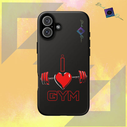 BlackOnion Brand New Phone Case - with Motivational Workout Motif’I Love Gym ‘💪🔥🫵