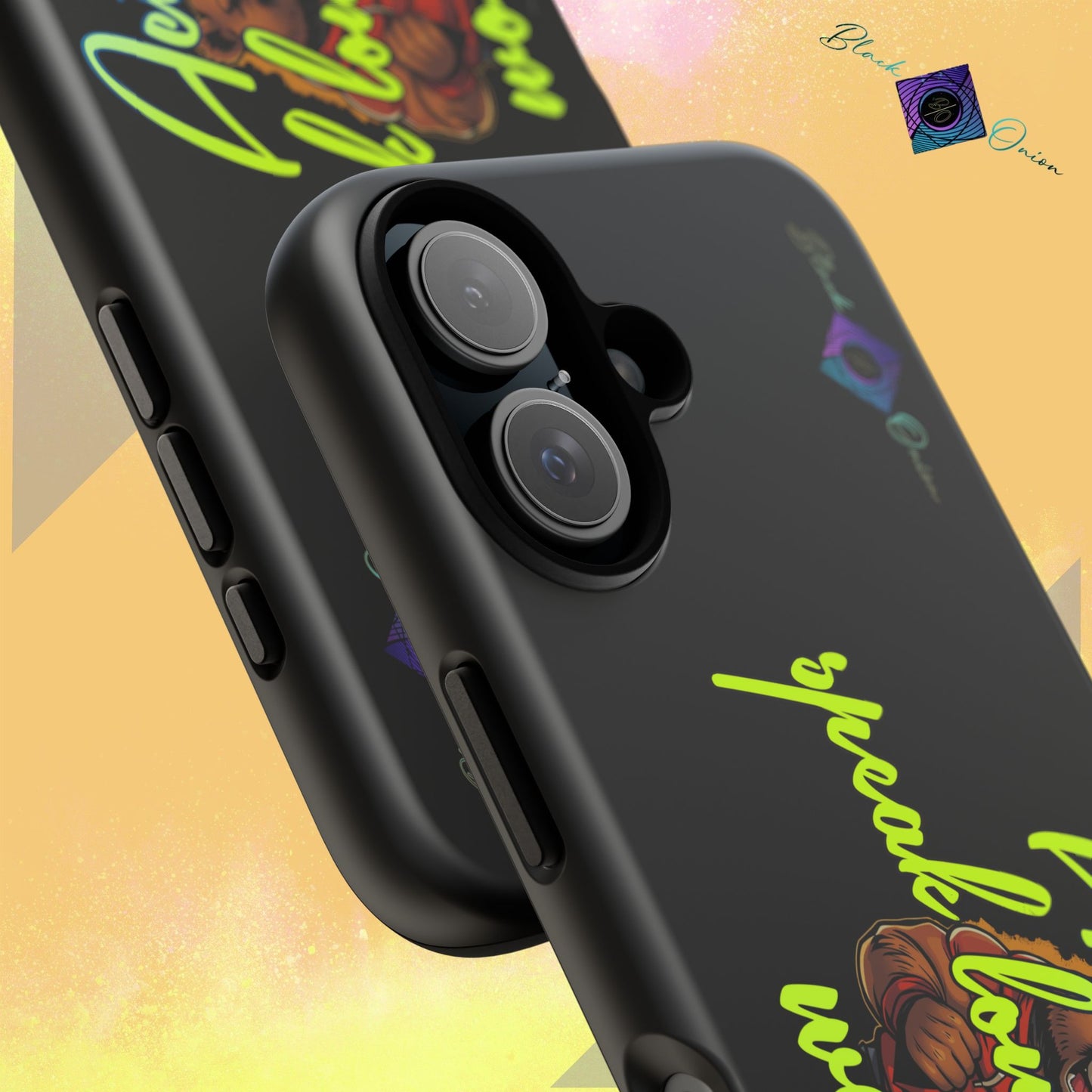 BlackOnion Brand New Phone Case - with Motivational Workout Motif ‘Actions speak lauder ‘💪🔥🫵