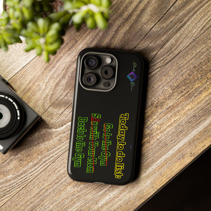 BlackOnion Brand New Phone Case - with Motivational Workout Motif’Today To Do List V2 ‘💪🔥🫵