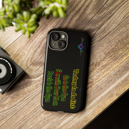 BlackOnion Brand New Phone Case - with Motivational Workout Motif’Today To Do List V2 ‘💪🔥🫵