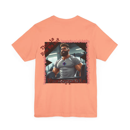 BlackOnion T-Shirt with Workout Motif “Unstoppable “💪🔥🫵