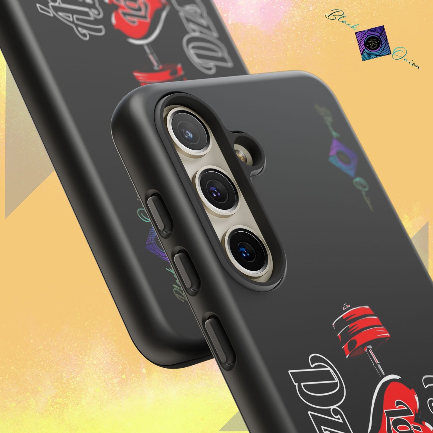 BlackOnion Brand New Phone Case - with Motivational Workout Motif’Ájj Láv Dzsim ‘💪🔥🫵