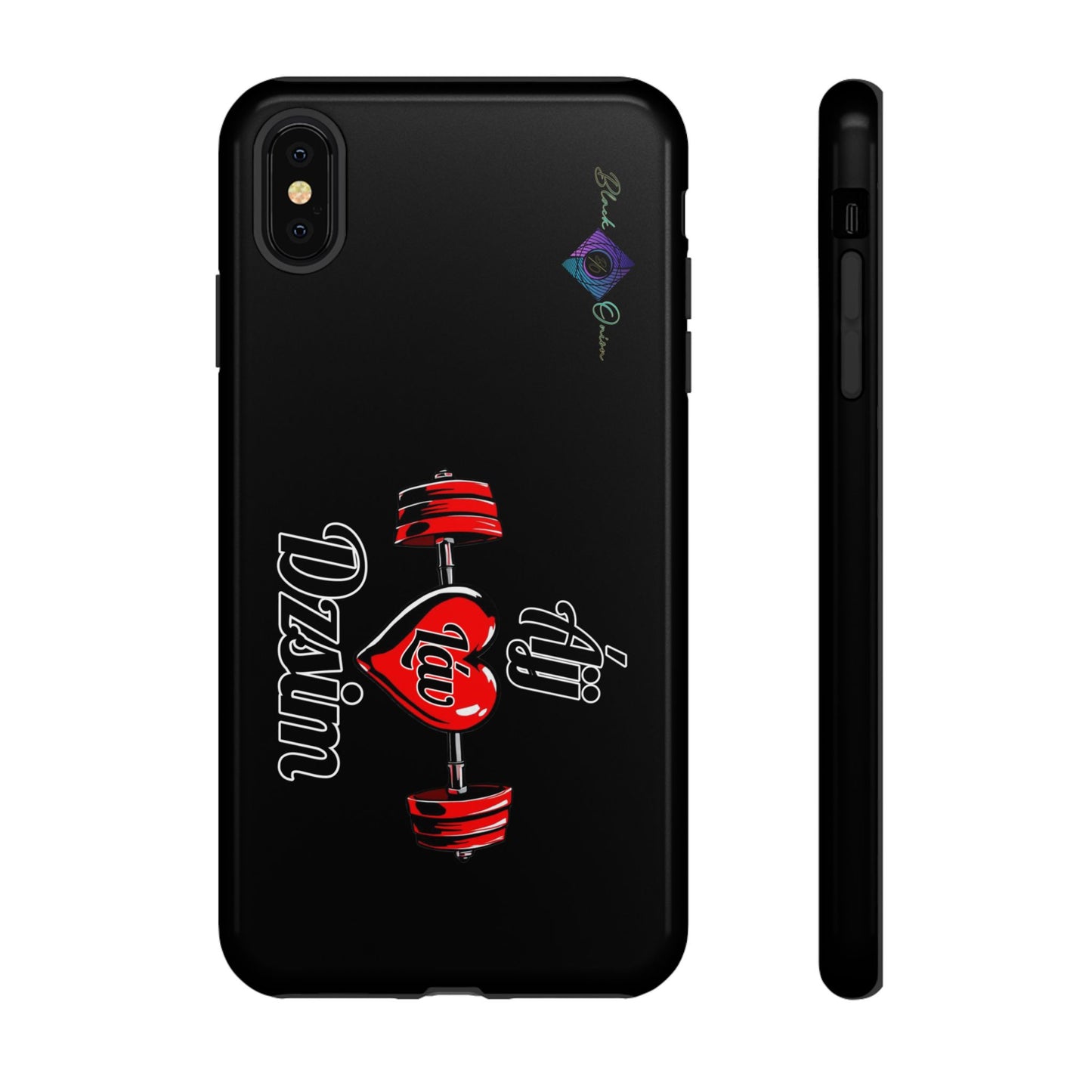 BlackOnion Brand New Phone Case - with Motivational Workout Motif’Ájj Láv Dzsim ‘💪🔥🫵